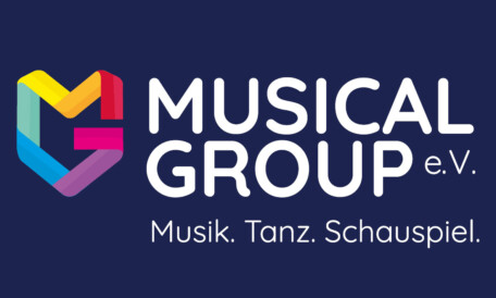 Musicalgroup e.V. Logo weiß mit Unterzeile